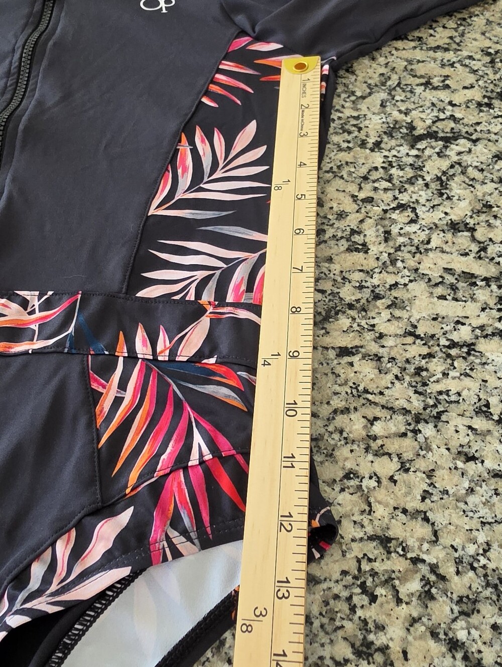 OP Ocean Pacific Long Sleeve One Piece Swimsuit Rash Guard Women’s XL - Picture 6 of 9